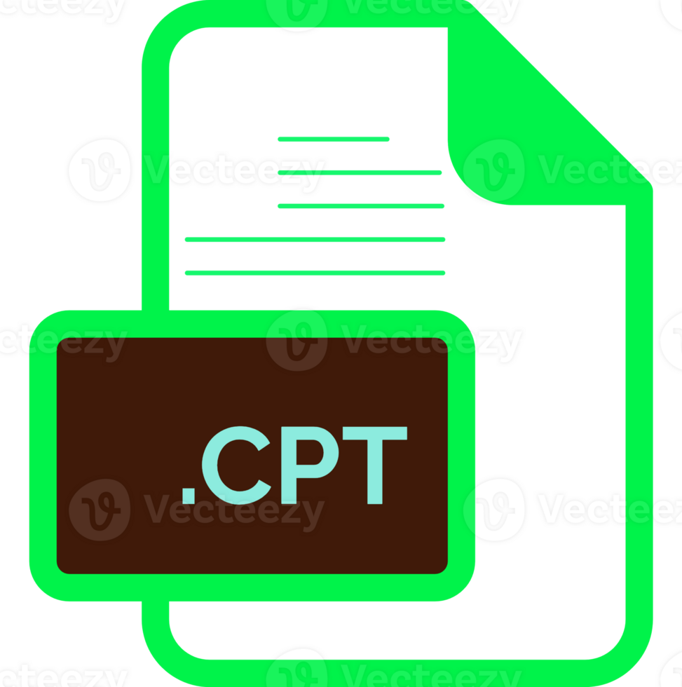 Cpt File Extension Icon Color Fill Rounded Corners Inside Transparent png