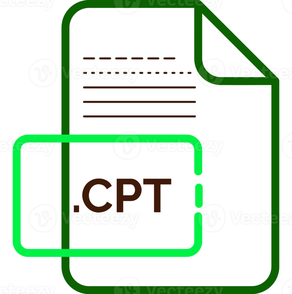 Cpt File Extension Icon Little Dot And Color Fill png