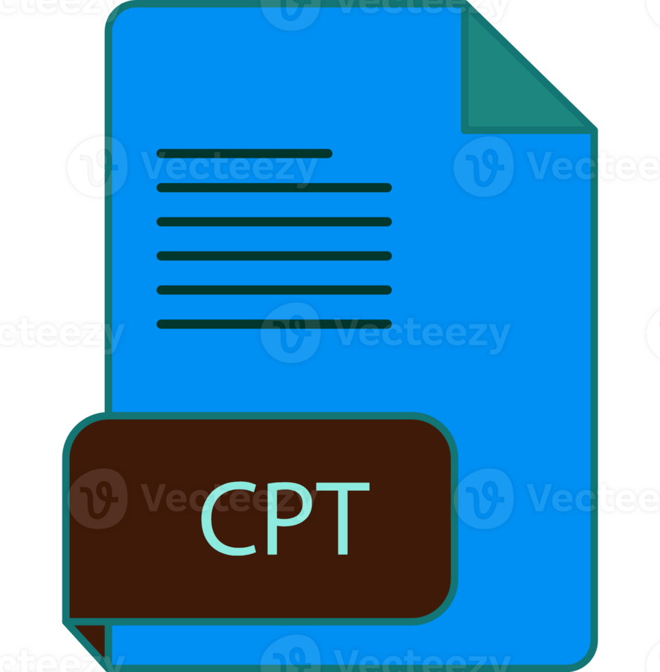 Cpt File Extension Icon Rounded Lines And Crisp Corners png