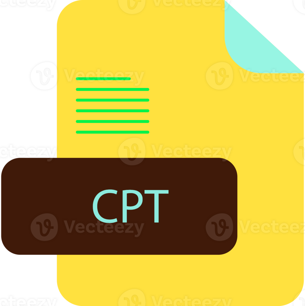 Cpt File Extension Rounded Lines And Shape png