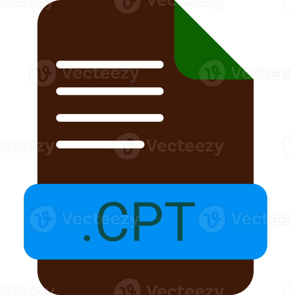 Cpt File Extension Icon With Symbol png