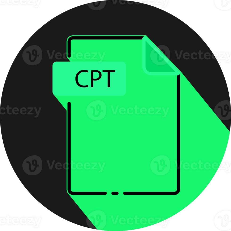 Cpt File Fomat Minimal Icon With Circle Outside png