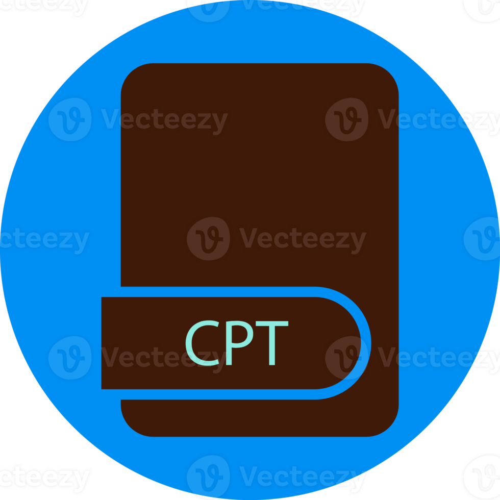 Cpt File Format Icon Circular Shape png