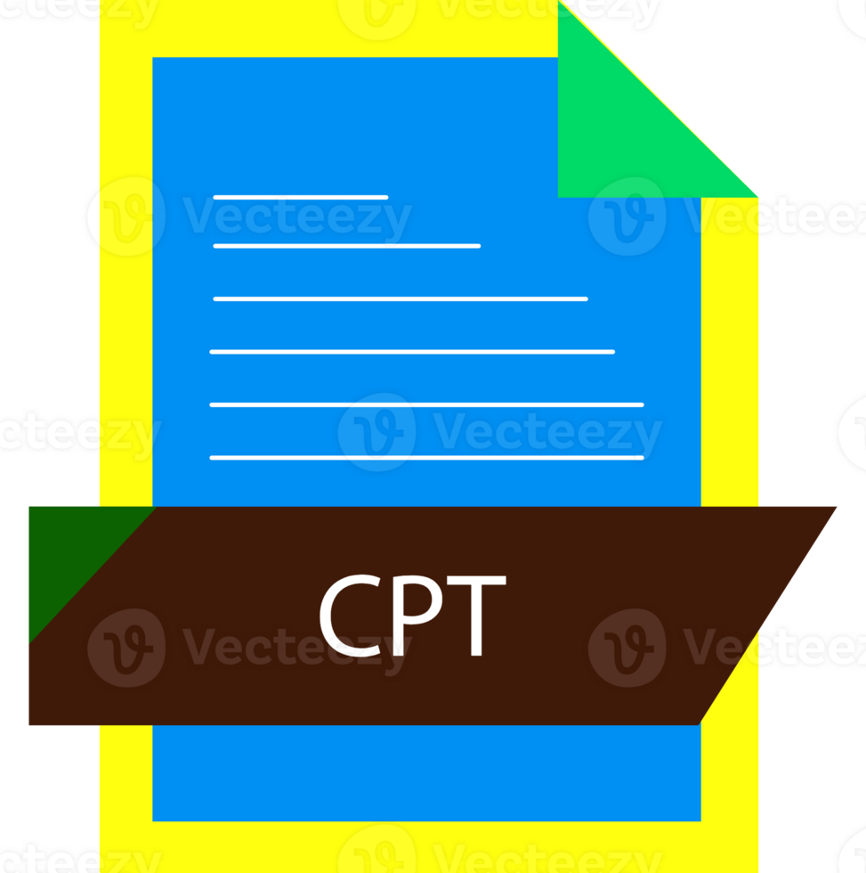 Cpt File Format Icon Modern Design png