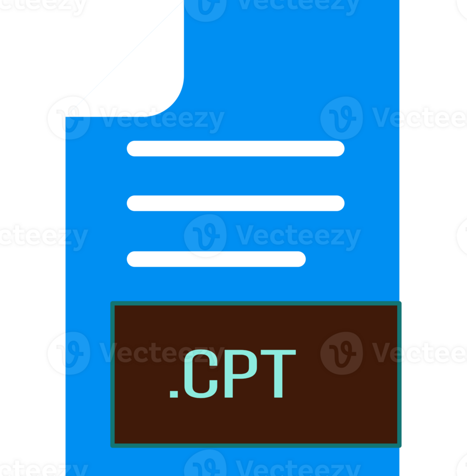 Cpt File Format Icon Outline And Fill png