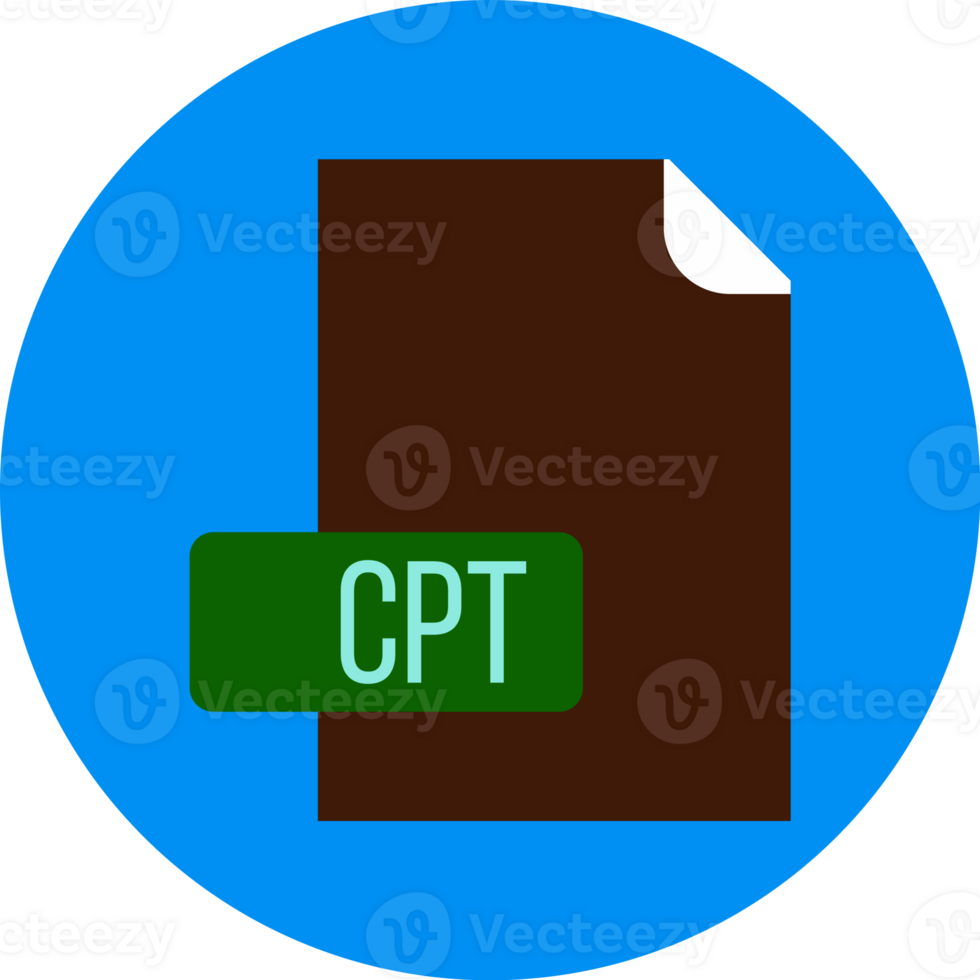 Cpt File Format Icon Rounded Circle Bg png