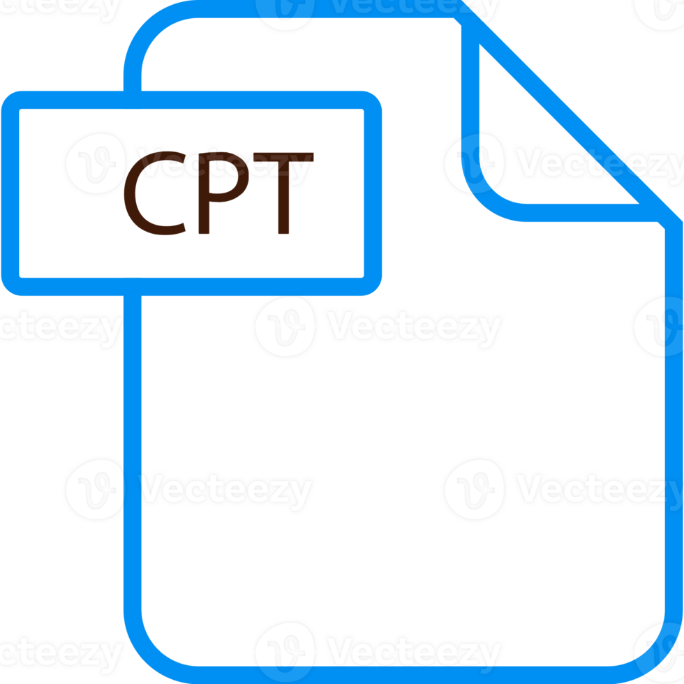 Cpt File Format Icon Rounded Shapes Outline png