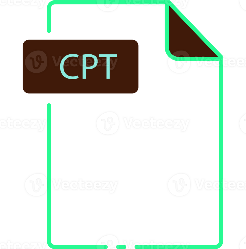 Cpt File Format Minimal Icon Outline png