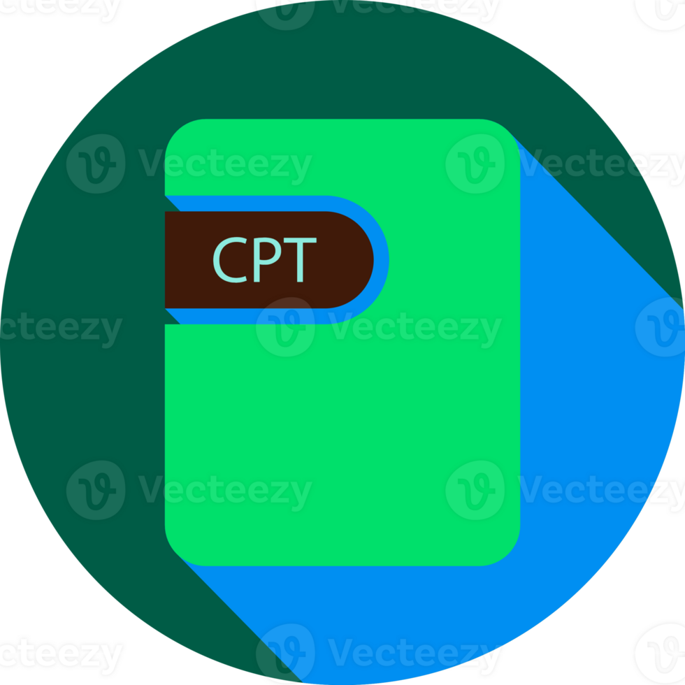 Cpt File Icon Black Shadow With Rounded Corners In Circular Shape png