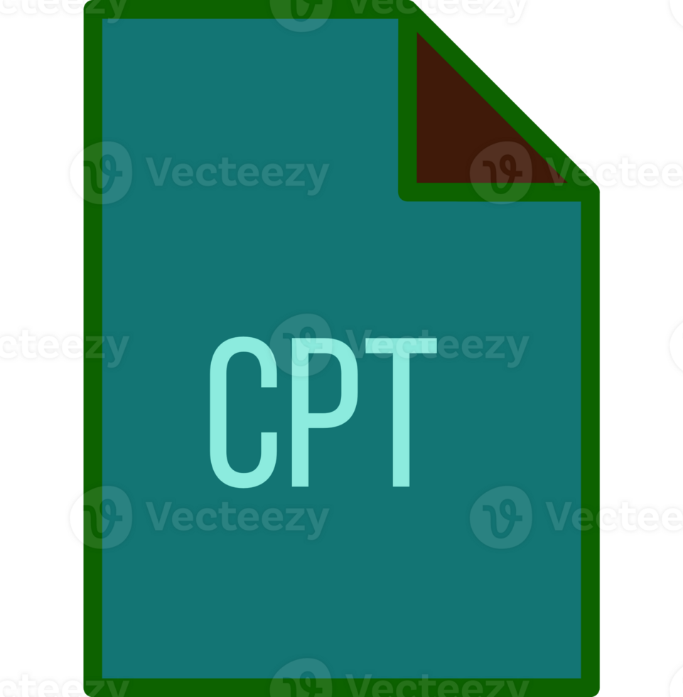 Cpt File Icon Fill Crisp Corner png
