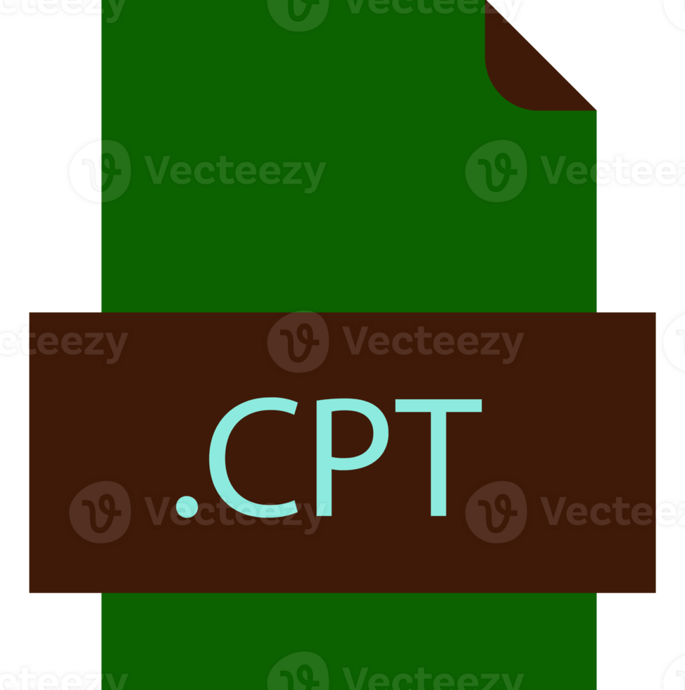 Cpt File Icon Fill Crisp Corners With Doted Lines png