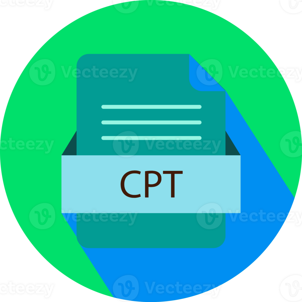 Cpt File Icon With Black Shadow png