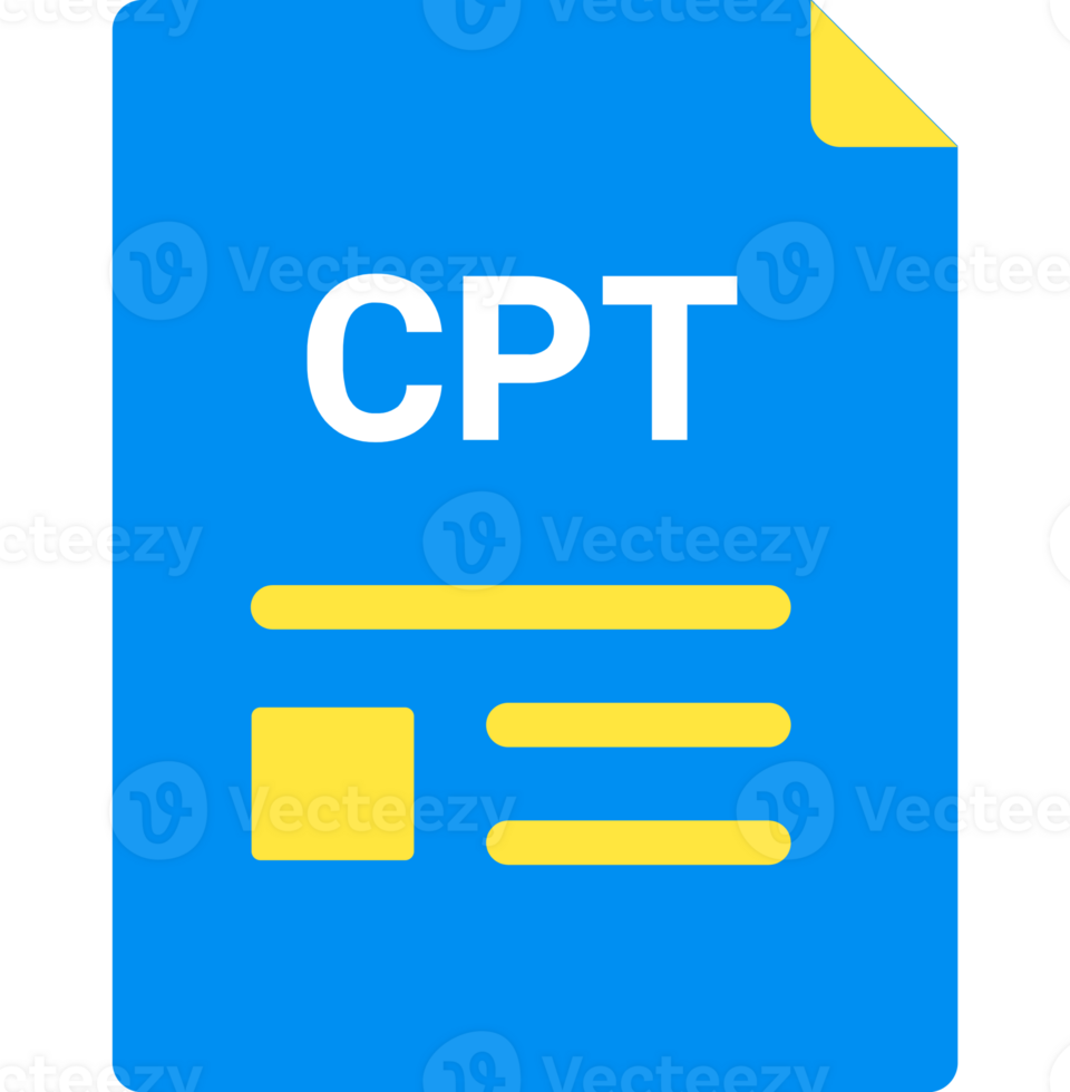 Cpt File Icon With Symbol png