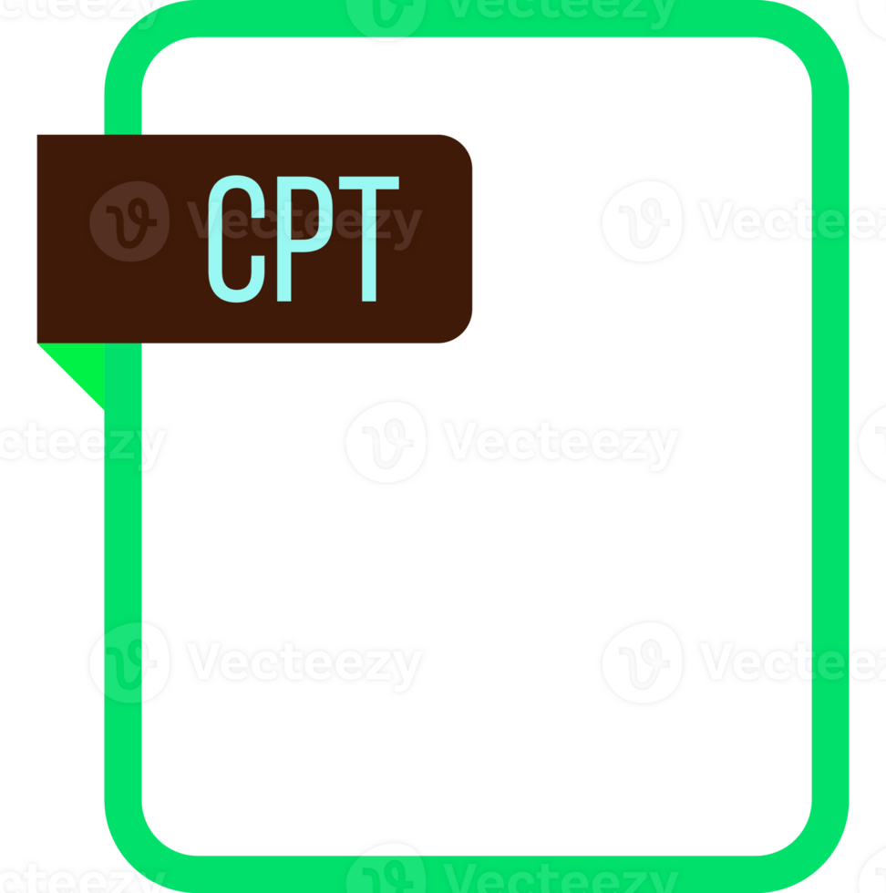 Cpt File Rectangular Icon png