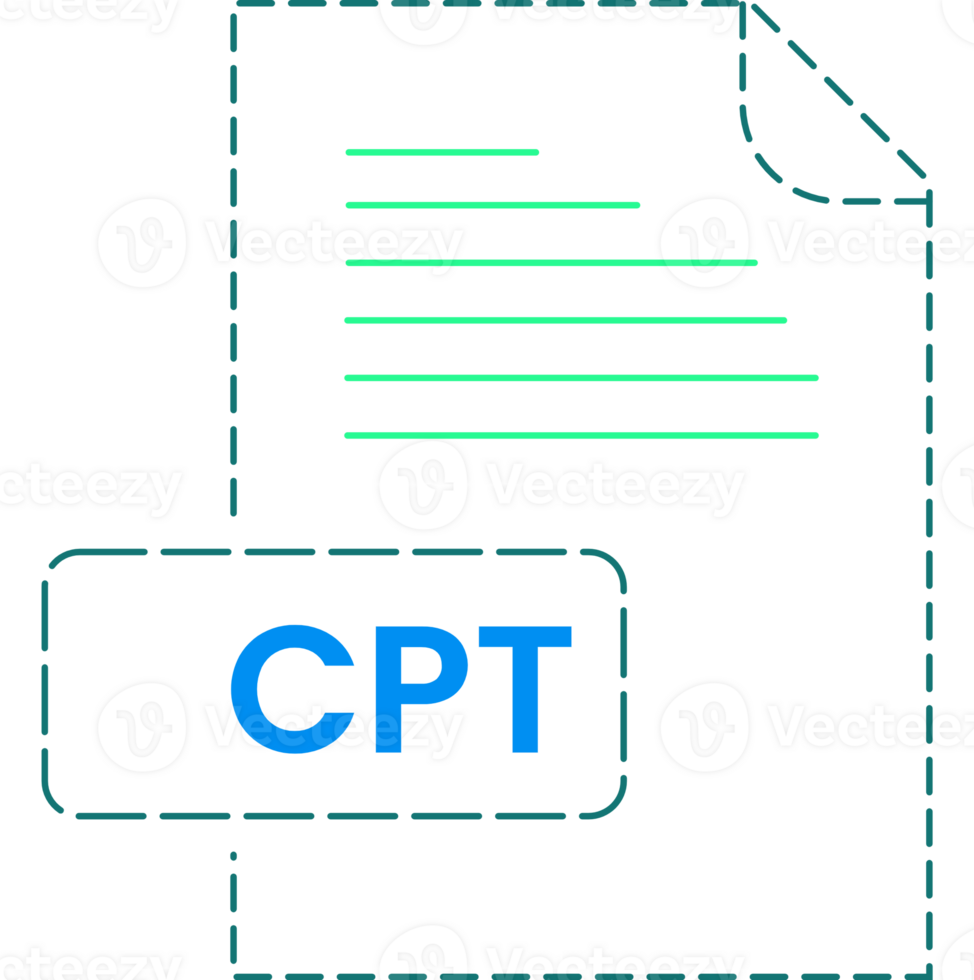 Cpt Icon Black Rounded Dashed Outline png