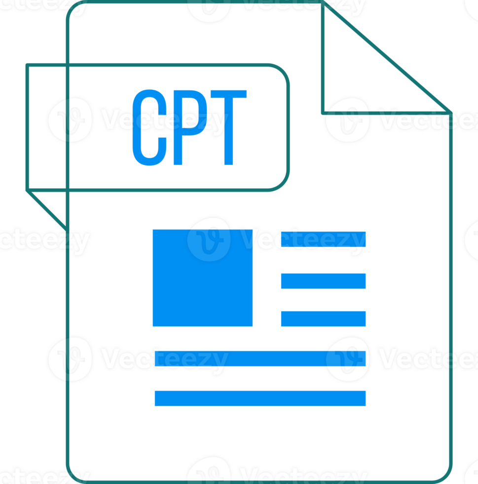 Cpt Icon Inside Transparent Outline And Sharp Corners png