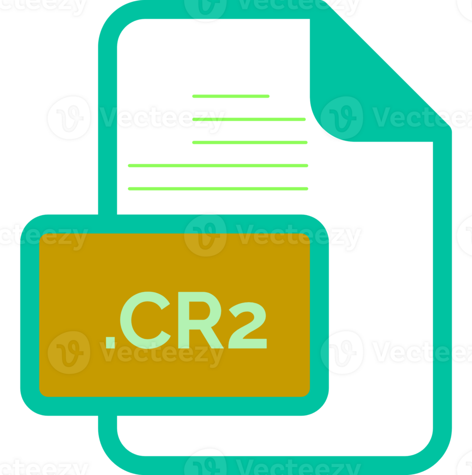 Cr2 File Extension Icon Color Fill Rounded Corners Inside Transparent png