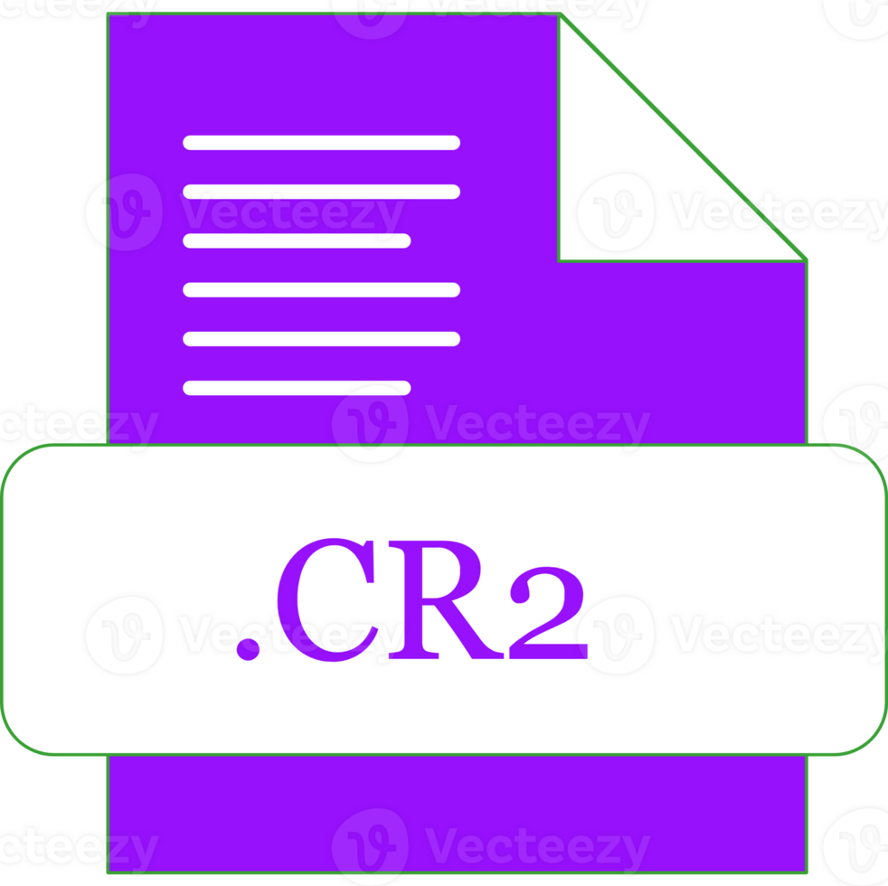 Cr2 File Extension Icon Rounded And Color Fill png