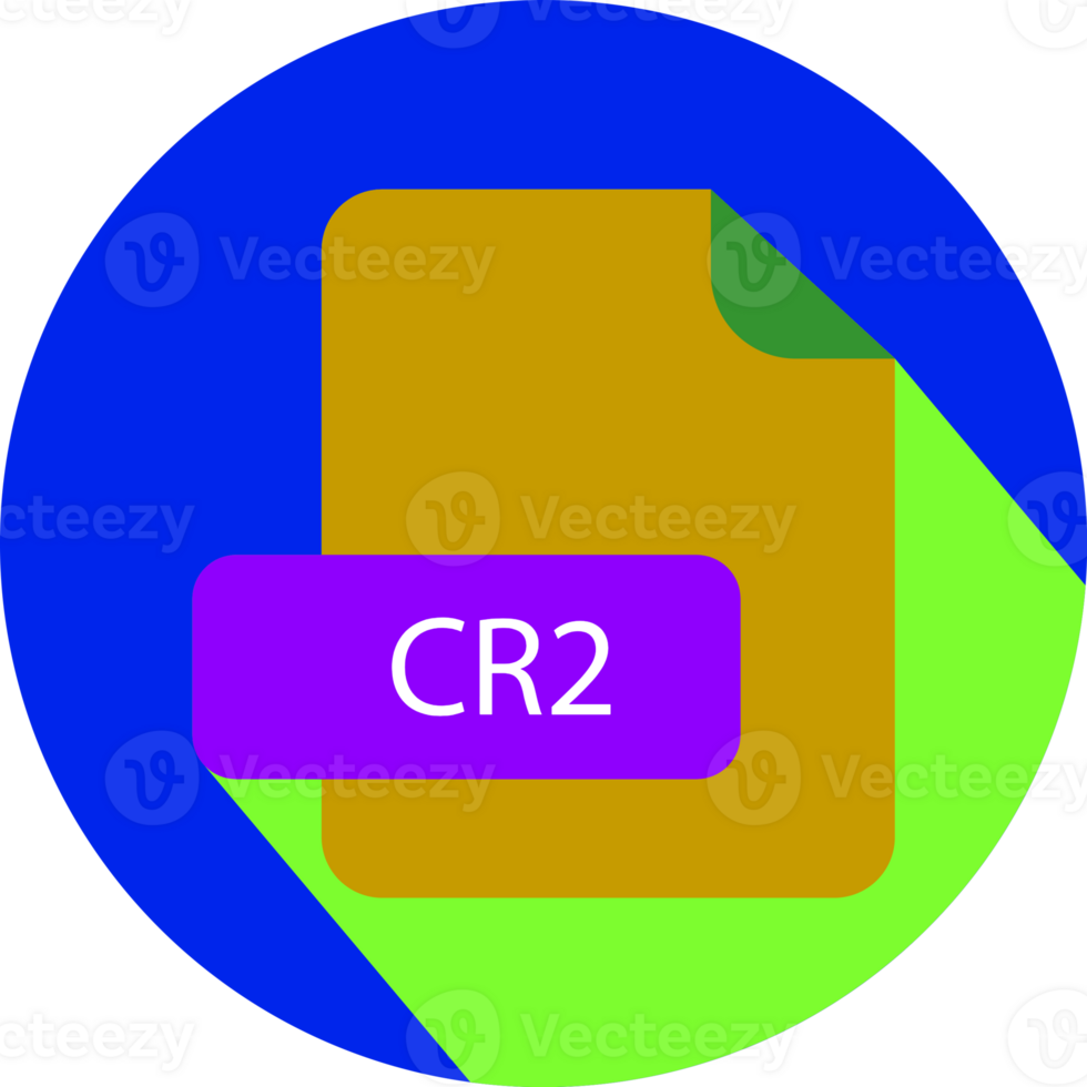 Cr2 File Extension Icon With Black Shadow Circular Icon png