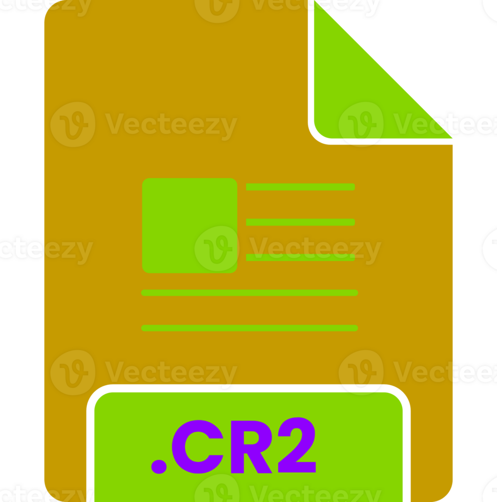 Cr2 File Icon Deep Rounded Outline png