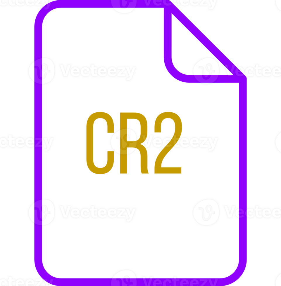 Cr2 File Icon Fill Rounded Corners Bold Outline png