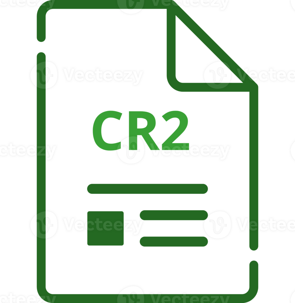 Cr2 File Icon Minimal Outline With Symbols png