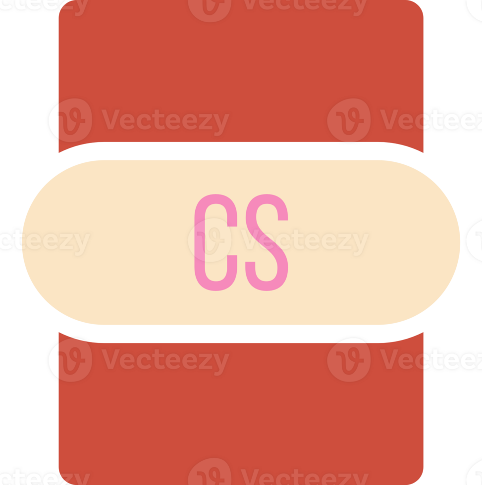 Cs File Extension Icon Fill With Minimal Colors png