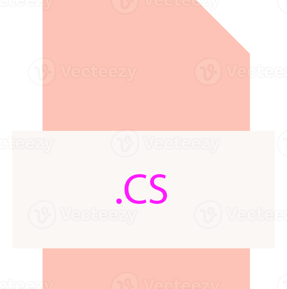Cs File Extension Icon Fill Crisp Corners With Symbol png