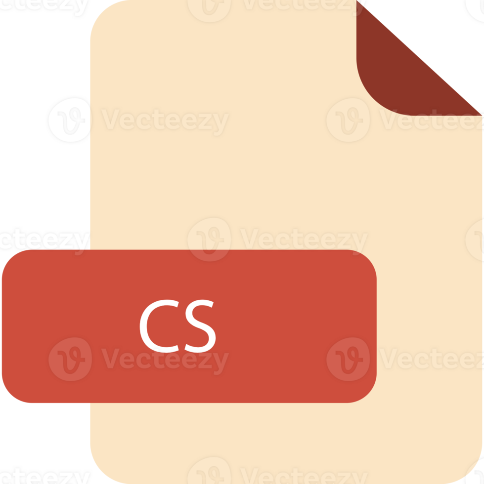 Cs File Extension Icon Rounded Corners And Deep Color png