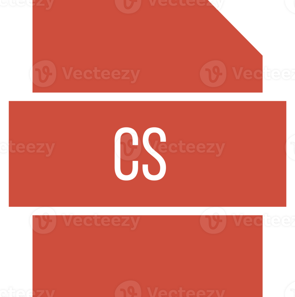 Cs File Extension Icon Rounded And Color Fill png