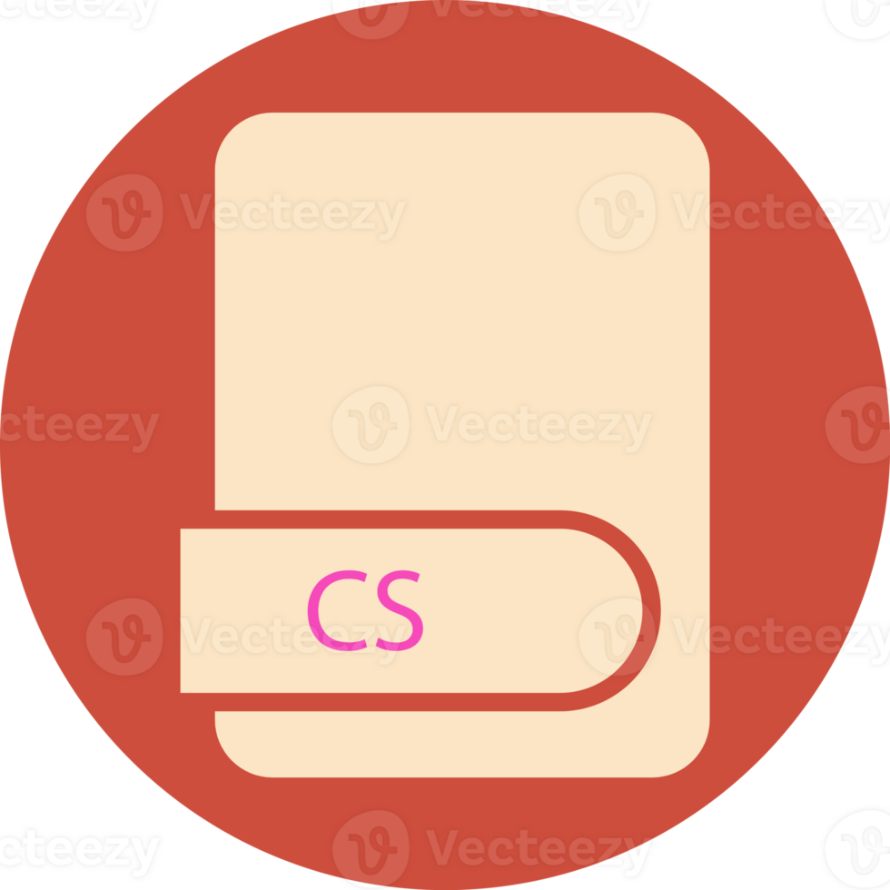 Cs File Format Icon Circular Shape png