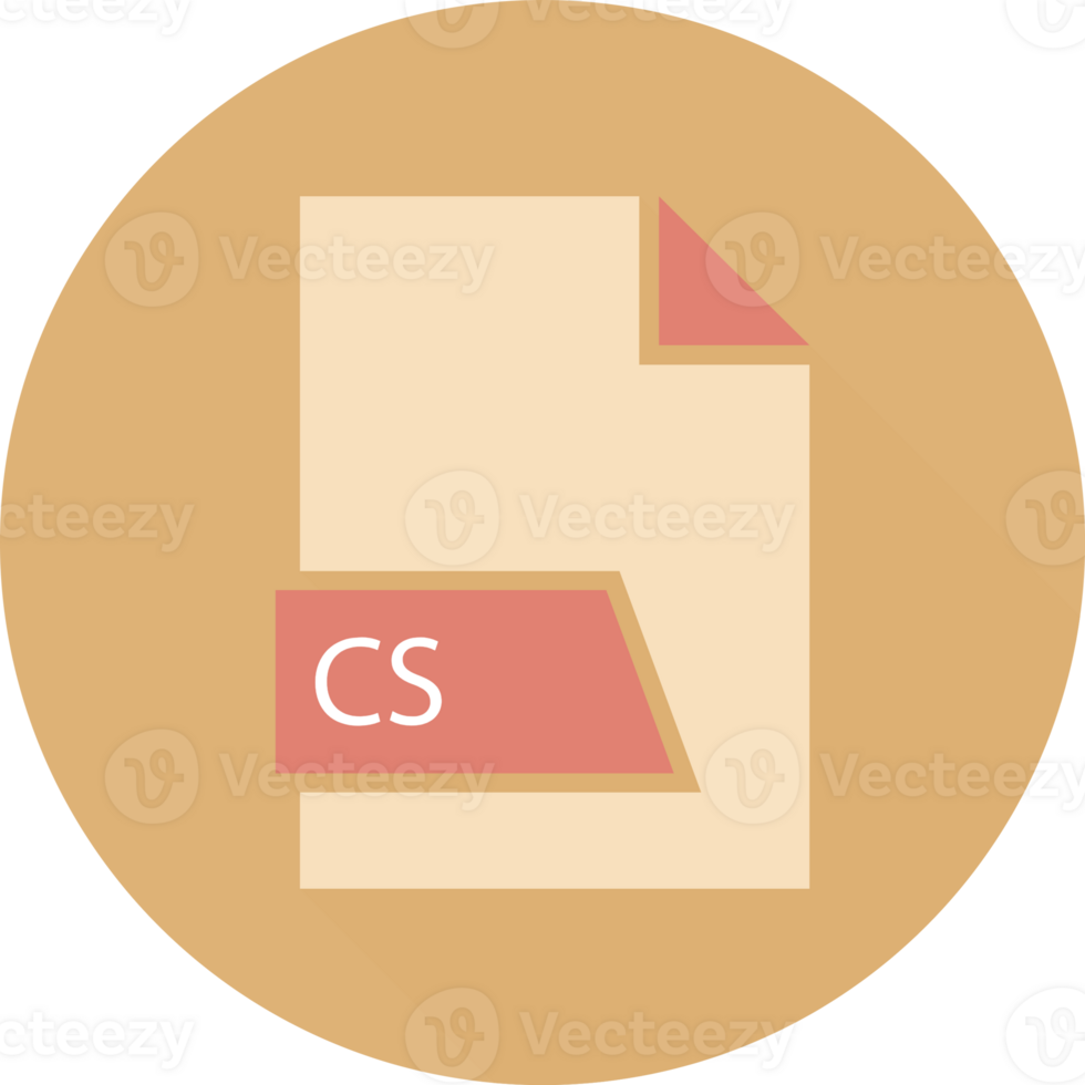 Cs File Format Icon Space In Shapes And Circular Shape Outside png