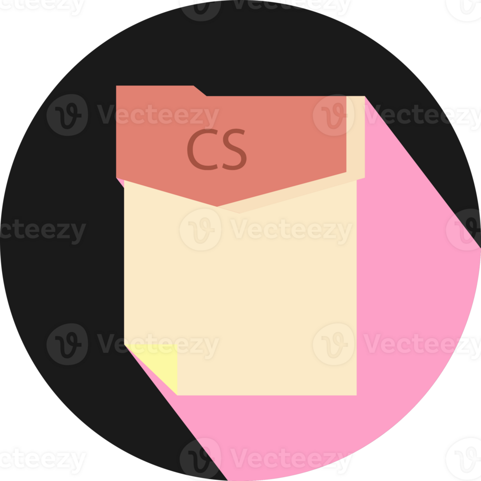 Cs File Format Minimal Icon With Circle png
