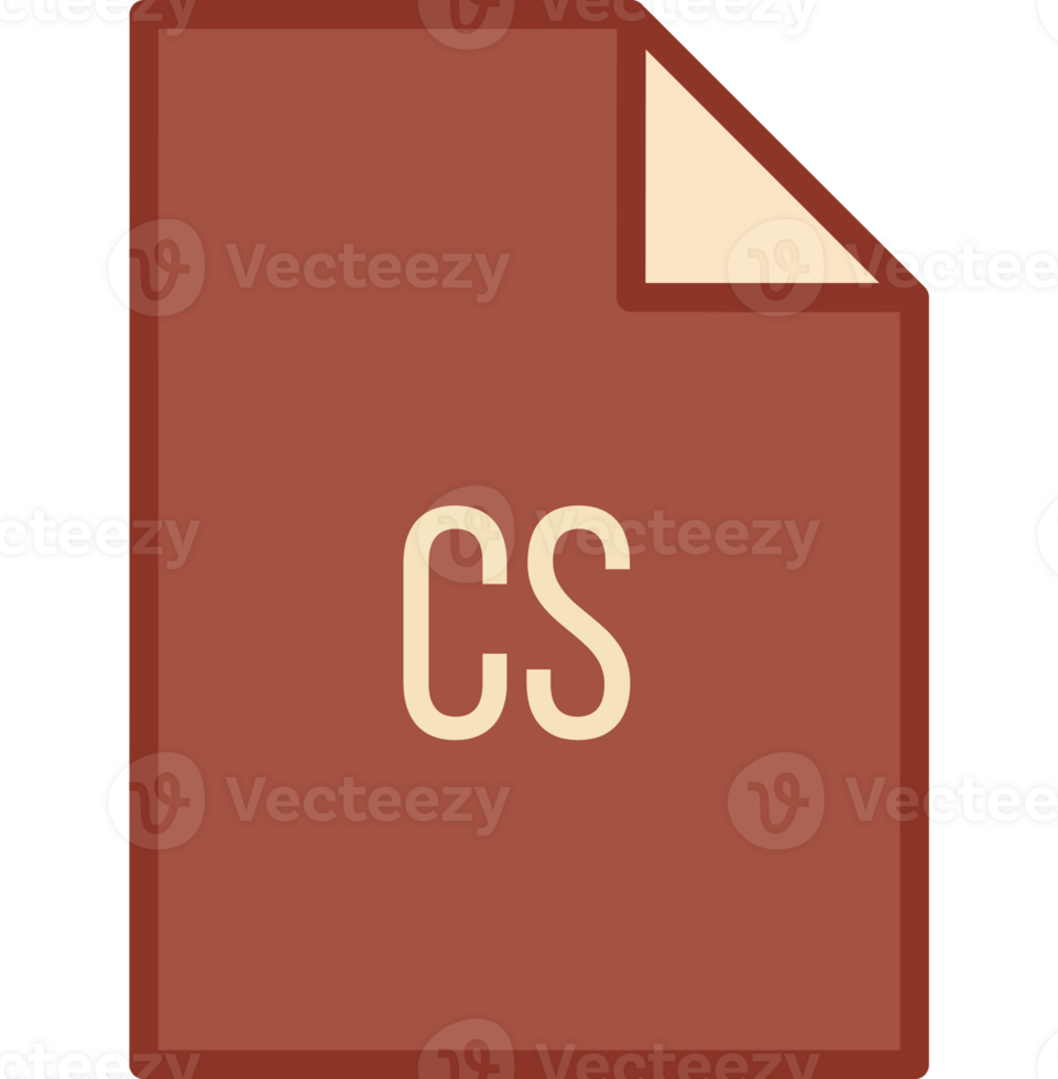 Cs File Icon Fill Crisp Corner png