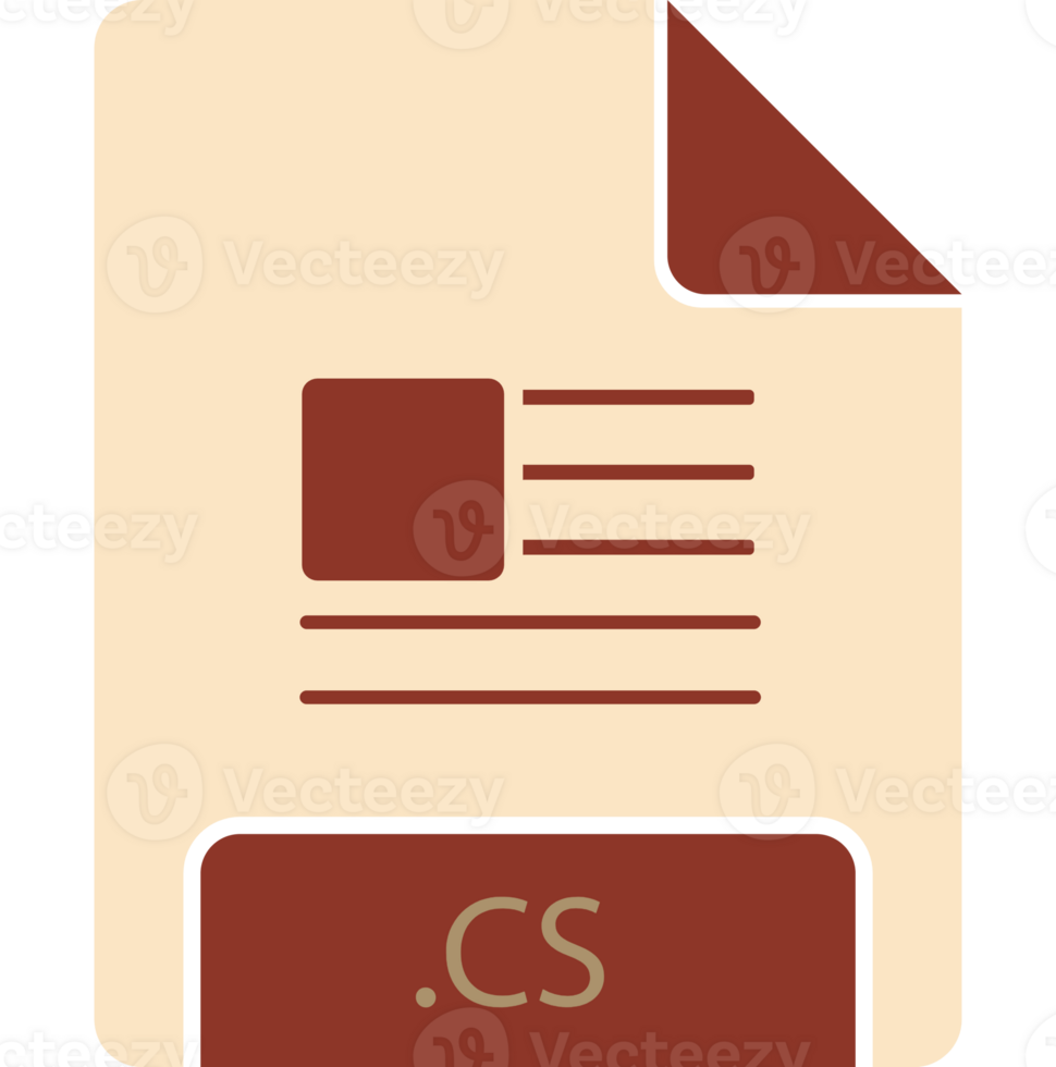 Cs File Minimal Icon With Symbol png