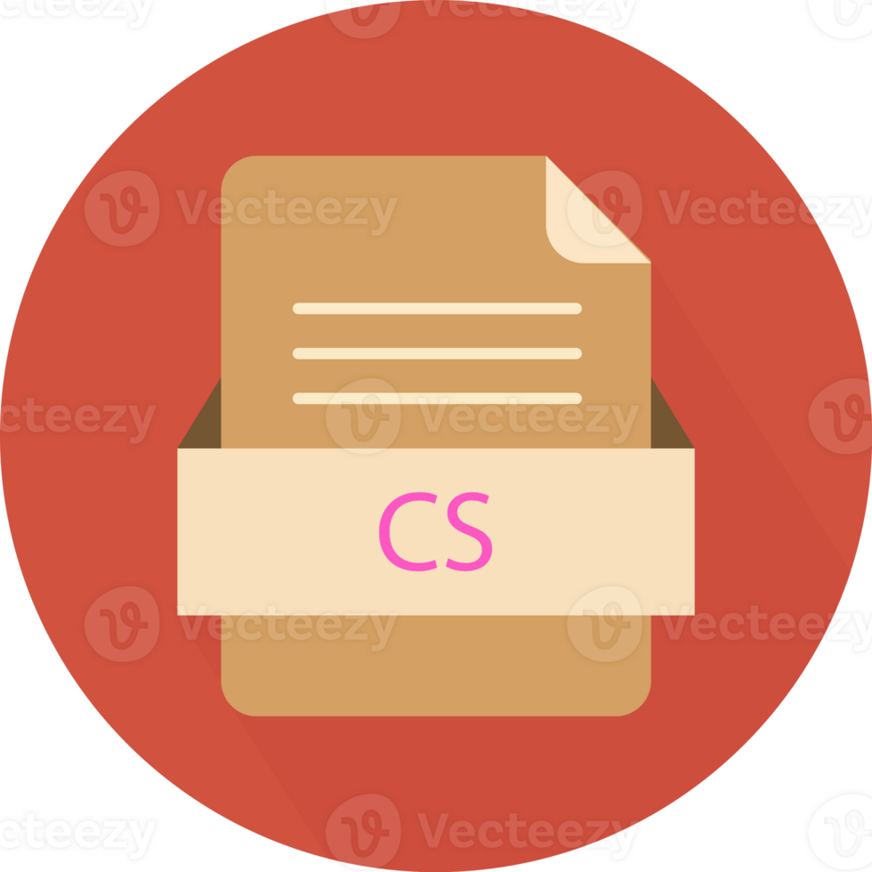 Cs File Icon With Black Shadow png