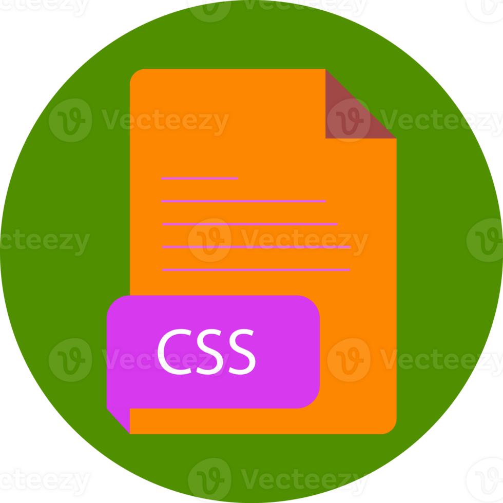 Css File Extension Icon Black Color Crisp Corners Circular Shape png