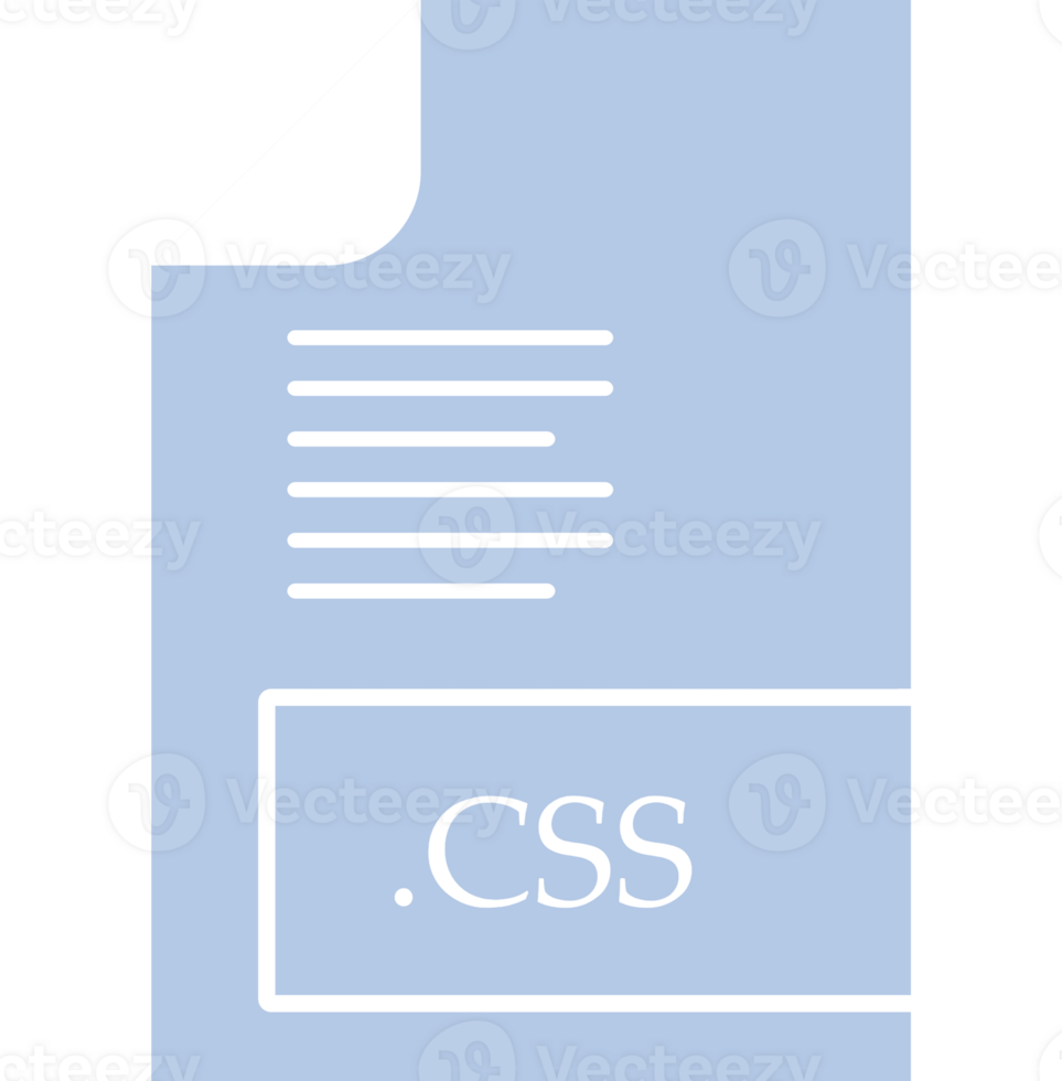 Css File Format Icon Fill Insidse With Symbol png