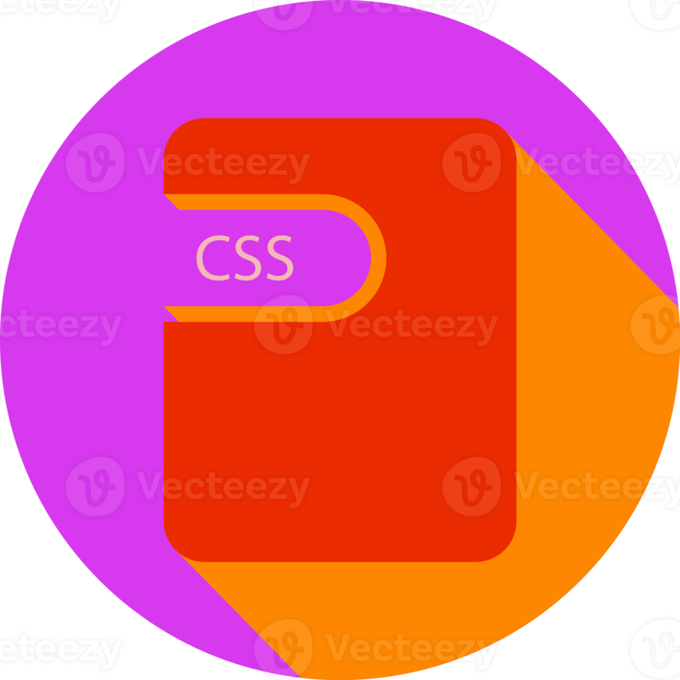 Css File Icon Black Shadow With Rounded Corners In Circular Shape png