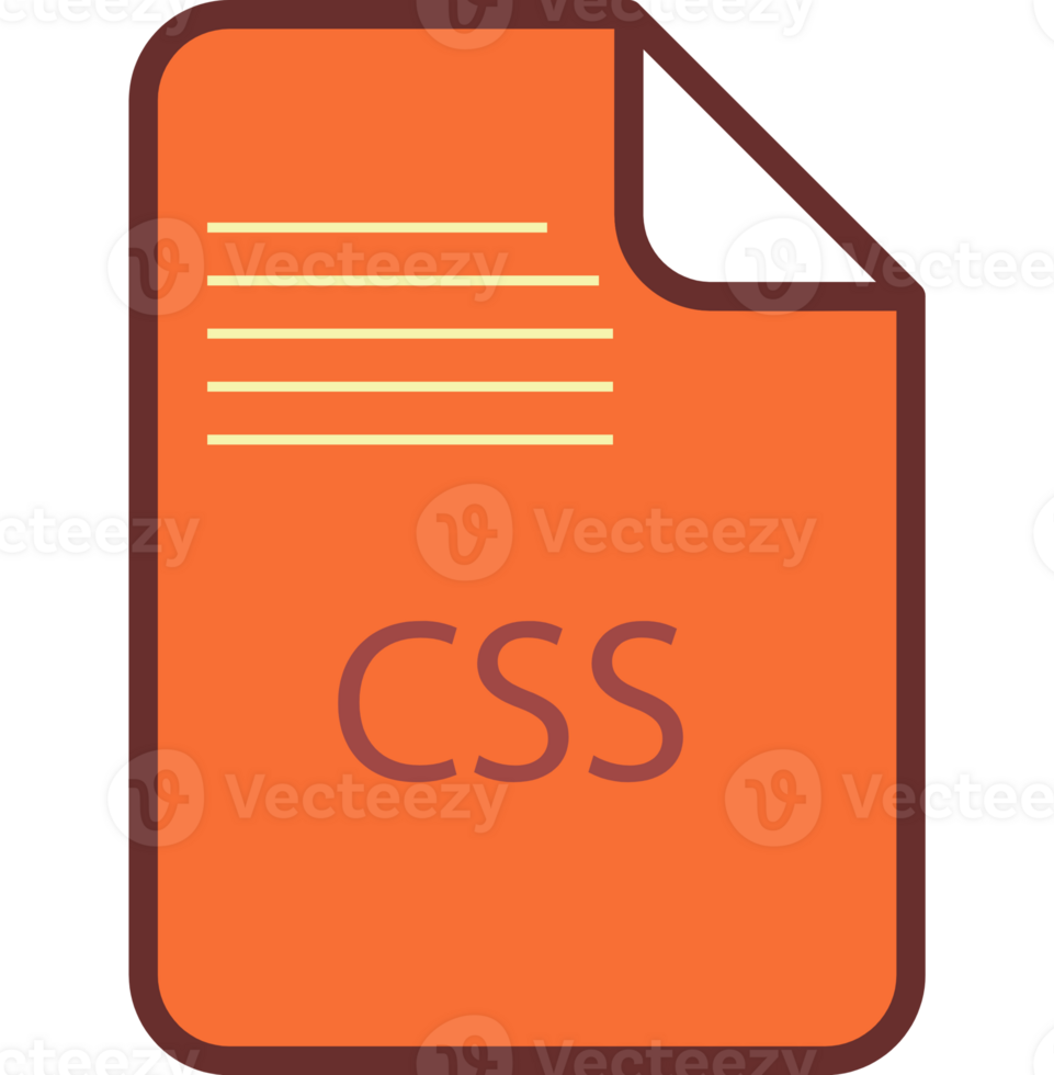 Css File Icon Fill And Outline Rounded Corners png