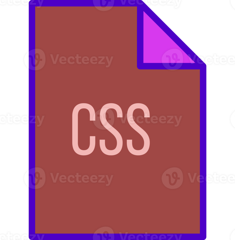 Css File Icon Fill Crisp Corner png