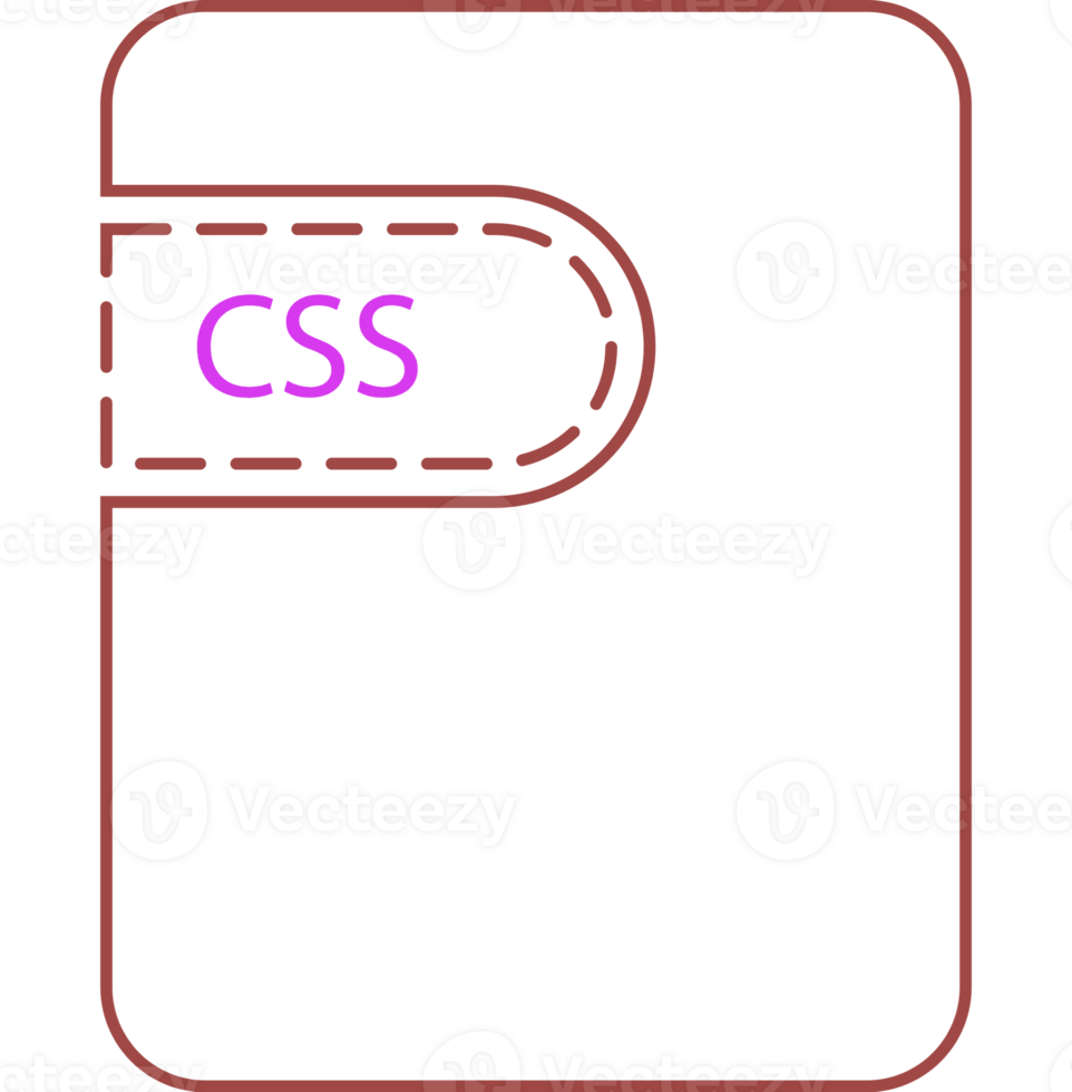 Css File Icon Thick Black Outline png