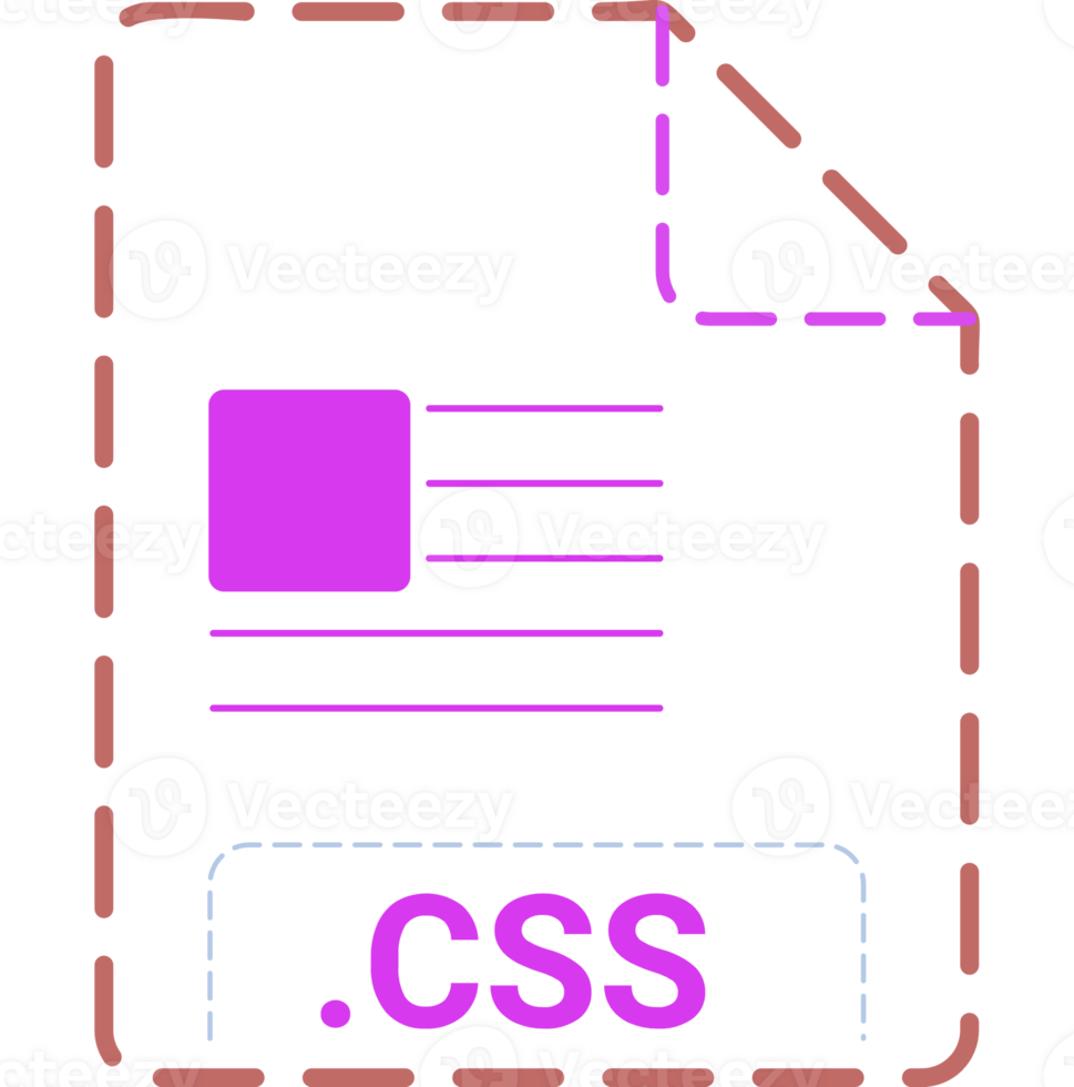Css File Icon Minsk Dashed Rounded Outline png