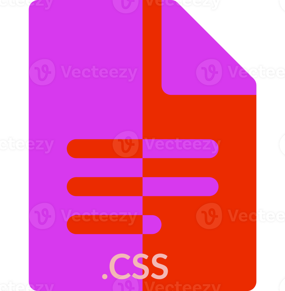 Css Icon 2 Color Combination Mixture png