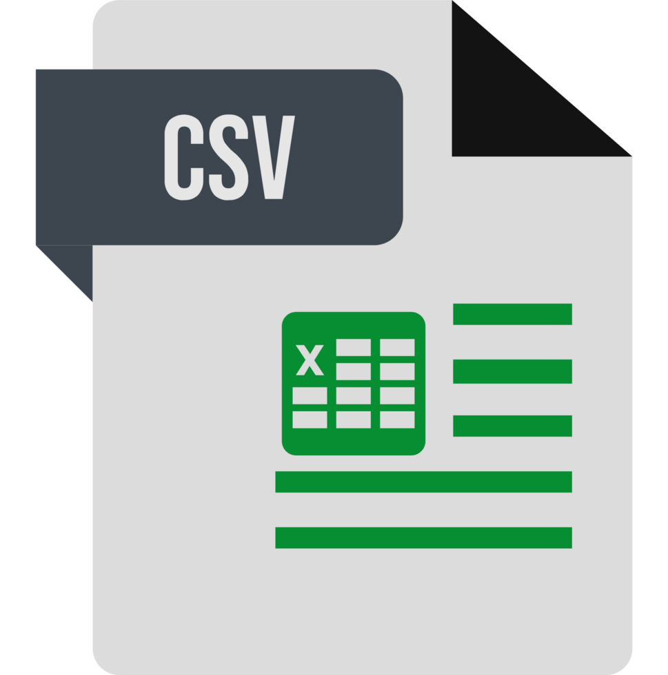 Csv Icon Black And Grey With Symbol png