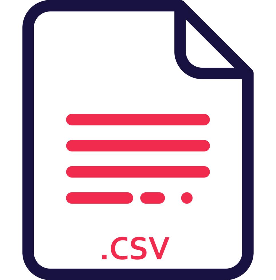Csv Doted And Dashed Icon Inside Transparent png