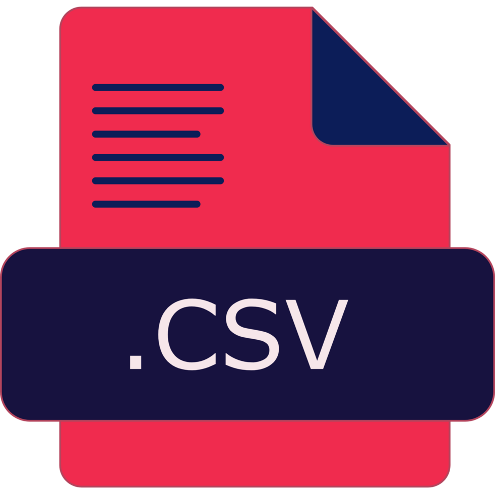 Csv File Extension Icon Insidse Fill With Lines Fill png