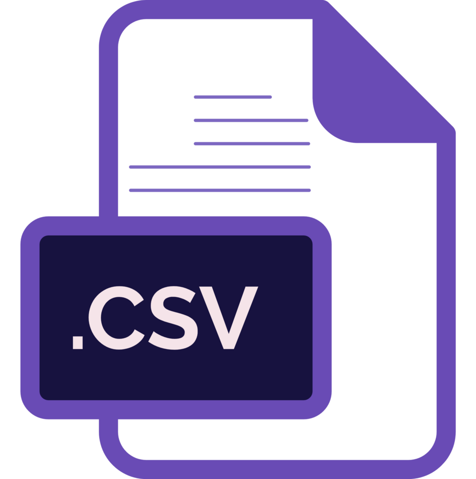 Csv File Extension Icon Little Dot And Color Fill png
