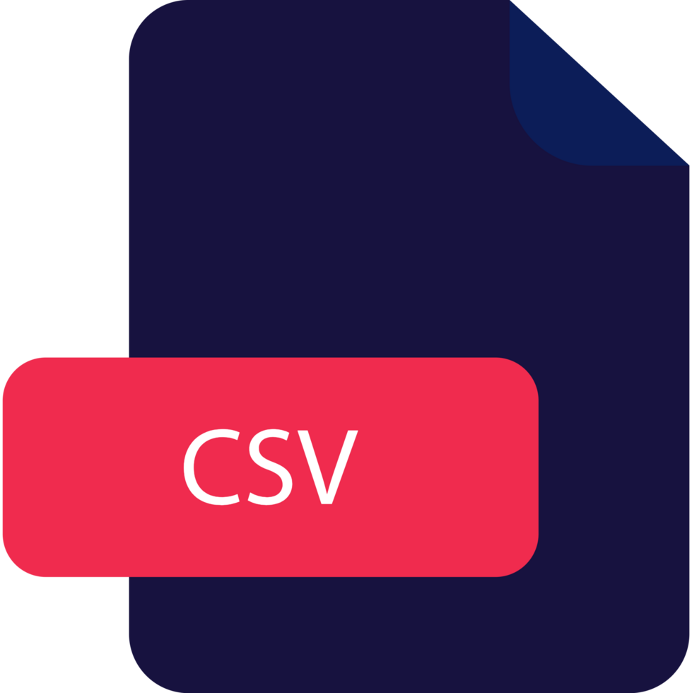 Csv File Extension Icon Rounded Corners And Deep Color png