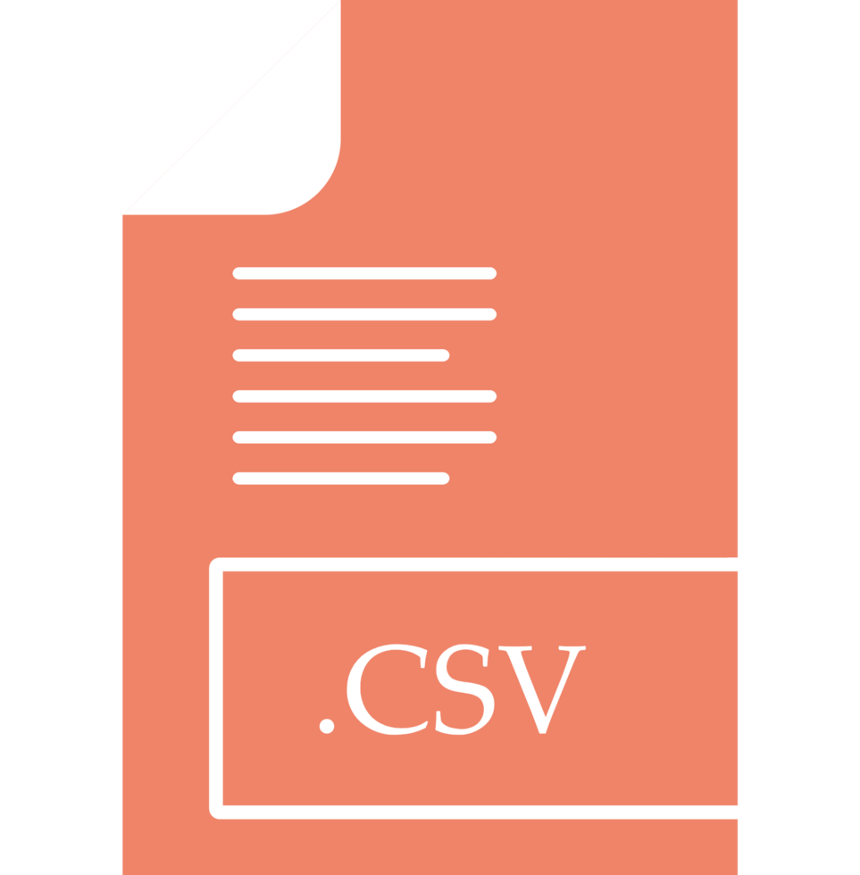 Csv File Format Icon Fill Insidse With Symbol png